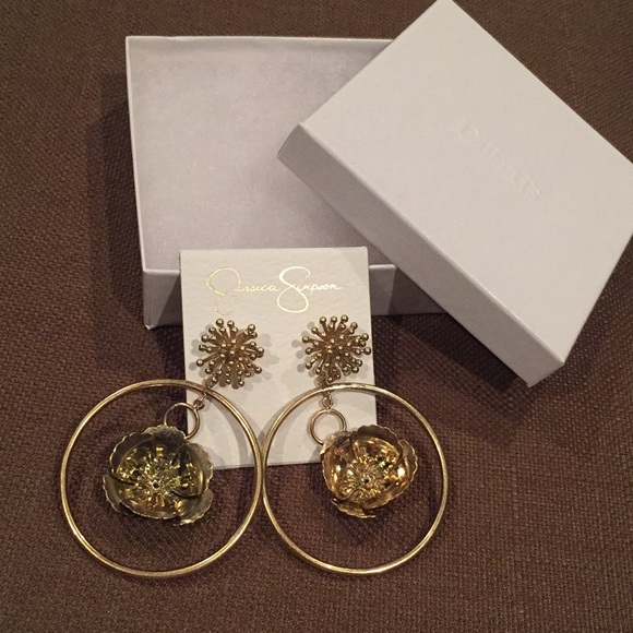 Jessica Simpson Jewelry - Jessica Simpson Pierced earrings, New